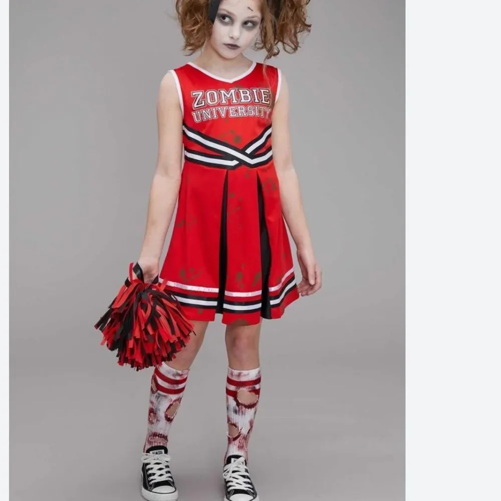 Chasing Fireflies Zombie Cheerleader Costume size 8